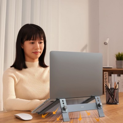 Підставка для ноутбука Baseus UltraStable Series Stand (4-Gear Adjustable) gray