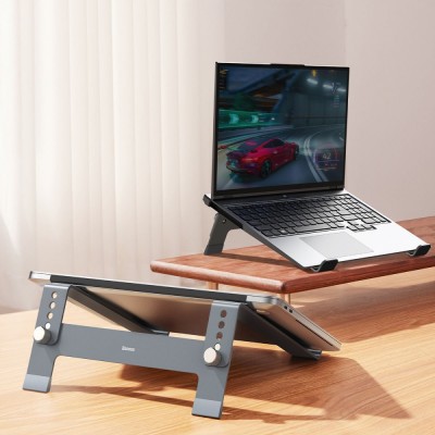 Підставка для ноутбука Baseus UltraStable Series Stand (4-Gear Adjustable) gray