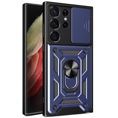 Ударостійкий чохол Camshield Serge Ring для Samsung Galaxy S25 Ultra Синій