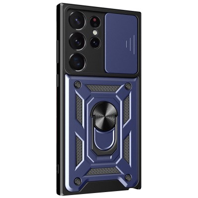 Ударостійкий чохол Camshield Serge Ring для Samsung Galaxy S25 Ultra Синій