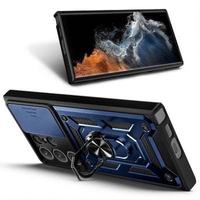 Ударостійкий чохол Camshield Serge Ring для Samsung Galaxy S25 Ultra Синій