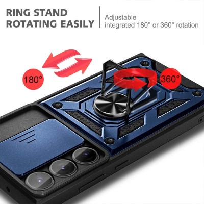 Ударостійкий чохол Camshield Serge Ring для Samsung Galaxy S25 Ultra Синій