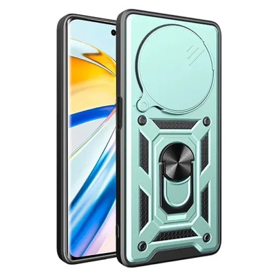 Ударостійкий чохол Camshield Serge Ring для Xiaomi Redmi Note 14 Pro 5G Зелений