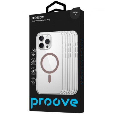 Чохол Proove Blossom Case with Magnetic Ring iPhone 16 black (PCBLIP160002)