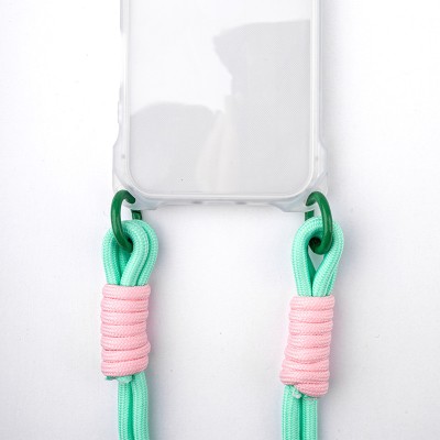 Чохол TPU CrossBody with straps для Apple iPhone 16 Pro (6.3") Transparent