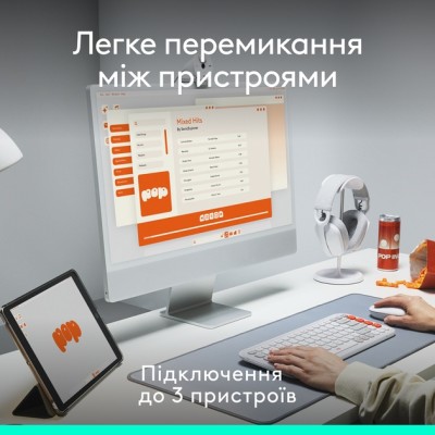 IT/наб LOGITECH POP ICON COMBO - GRAPHITE - UKR (L920-013156)