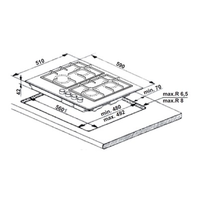Вбуд. поверхня WHIRLPOOL GOFL629S