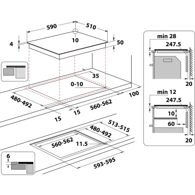 Вбуд. поверхня WHIRLPOOL WS Q4860 NE