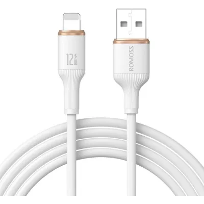Кабель Romoss CB1224 USB-Ligh 2.4A 2m (CB1224-821-134H) білий