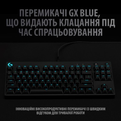Клавіатура LOGITECH G PRO Mechanical Gaming USB, Black (920-009392)