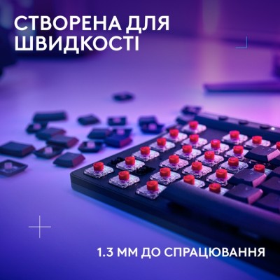 Клавіатура LOGITECH G515 LIGHTSPEED TKL Wireless Gaming, Black (920-012538)
