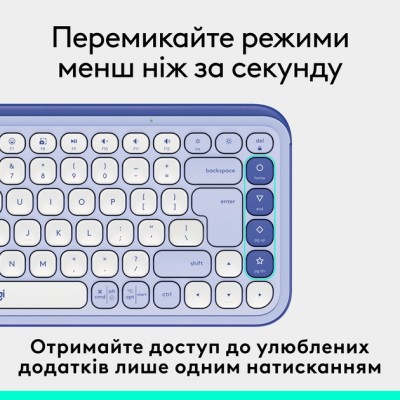 Клавіатура LOGITECH POP ICON KEYS - LILAC - US INT'L (L920-013074)