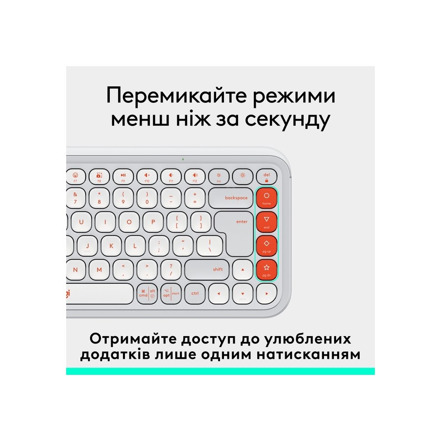 Клавіатура LOGITECH POP ICON KEYS - OFF WHITE - US INT'L (L920-013072) Клавіатура LOGITECH POP ICON KEYS - OFF WHITE - US INT'L (L920-013072)