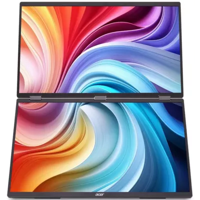 Монітор ACER 18.5" Dual Portable PD193QEbmiuux (UM.XP3EE.E02) IPS FHD 100Hz HDMI 2*USB-C VESA MM