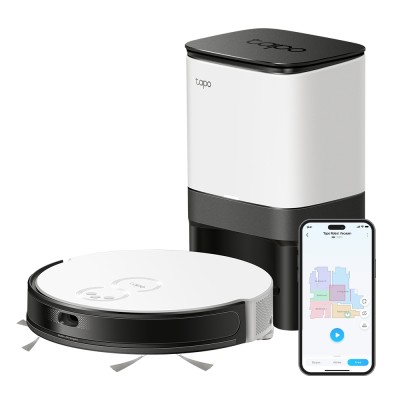 Робот-пилосос TP-LINK Tapo RV20 Max Plus LiDAR MagSlim та станцією самоочищення