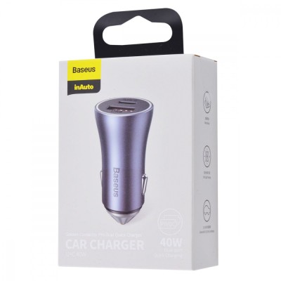 АЗП Baseus Golden Contactor Pro 40W USB + Type-C CCJD-0G (gray)