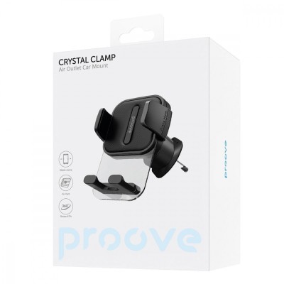 Автомобільний тримач Proove Crystal Clamp Air Outlet Car Mount (CHCC00000001) Black