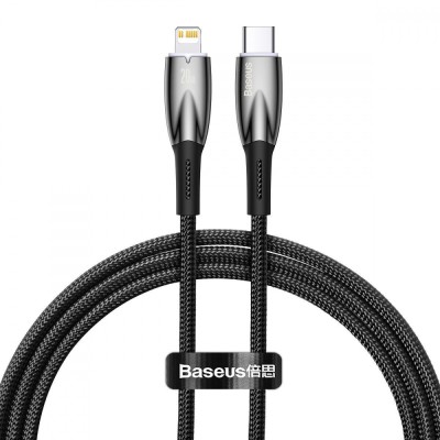 Кабель Baseus Glimmer Series Fast Charging Type-C to Lightning 20W (1m) CADH000001 black Кабель Baseus Glimmer Series Fast Charging Type-C to Lightning 20W (1m) CADH000001 black