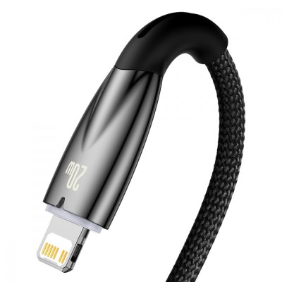 Кабель Baseus Glimmer Series Fast Charging Type-C to Lightning 20W (1m) CADH000001 black Кабель Baseus Glimmer Series Fast Charging Type-C to Lightning 20W (1m) CADH000001 black