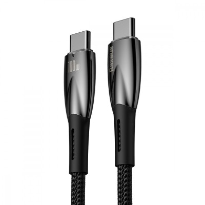 Кабель Baseus Glimmer Series Fast Charging Type-C to Type-C 100W (1m) CADH000703 blue Кабель Baseus Glimmer Series Fast Charging Type-C to Type-C 100W (1m) CADH000703 blue