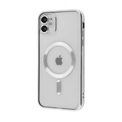 Чохол Metal Matte Case with Magnetic Ring iPhone 11 silver
