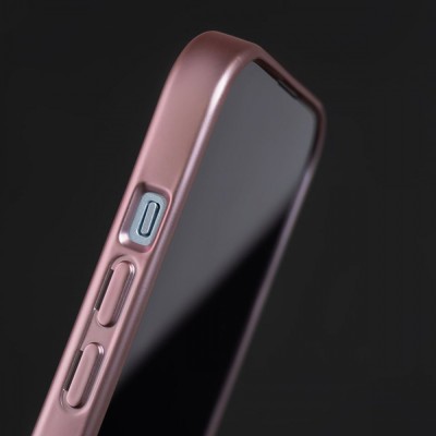 Чохол Metal Matte Case with Magnetic Ring iPhone 15 pink