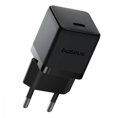 Зарядний Пристрій Baseus Palm Fast Charger Type-C 30W (With Cable Type-C to Type-C 60W 1m) (P10111605113-01) Black