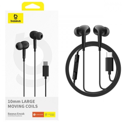 Навушники Baseus Encok CZ18 (Type-C) black