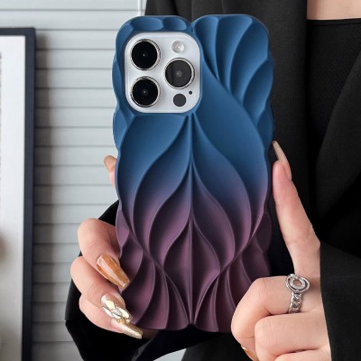 TPU чохол Leaf для Apple iPhone 16 Pro Max (6.9") Navy Blue / Plum TPU чохол Leaf для Apple iPhone 16 Pro Max (6.9") Navy Blue / Plum