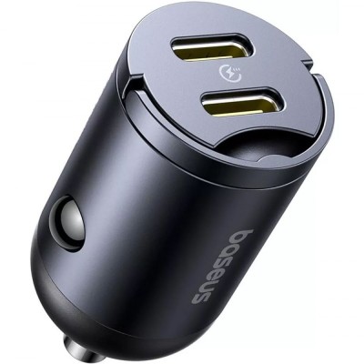 АЗП Baseus Tiny Star Mini Car Charger 2xType-C 30W black