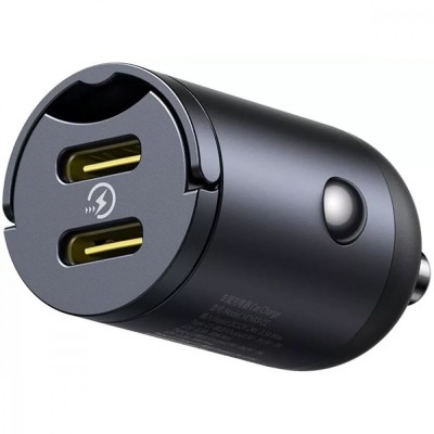 АЗП Baseus Tiny Star Mini Car Charger 2xType-C 30W black