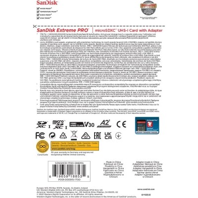 Карта пам’яті MICRO SDXC 1TB UHS-I W/A SDSQXCD-1T00-GN6MA SANDISK
