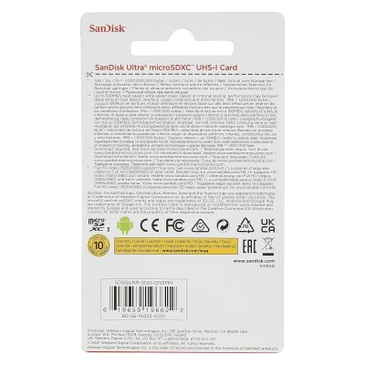 Карта пам’яті MICRO SDXC 512GB UHS-I SDSQUNR-512G-GN3MN SANDISK