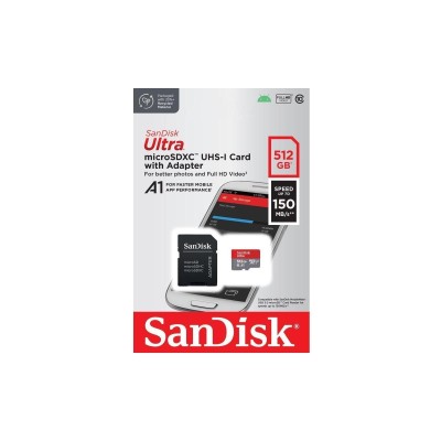 Карта пам’яті MICRO SDXC 512GB UHS-I W/A SDSQUAC-512G-GN6MA SANDISK
