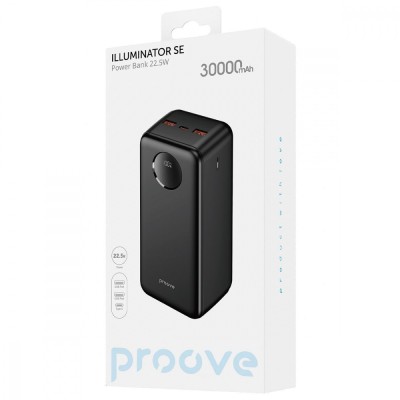 Портативна батарея Proove 30000mAh 22,5W Illuminator SE (PBIL30212201) Black