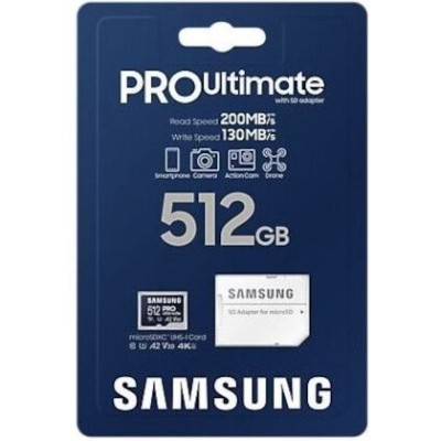 Карта пам’яті MICRO SDXC 512GB W/ADAPT. MB-MY512SA/WW SAMSUNG Карта пам’яті MICRO SDXC 512GB W/ADAPT. MB-MY512SA/WW SAMSUNG