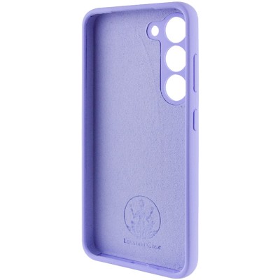 Чохол Silicone Cover Lakshmi Full Camera (AAA) для Samsung Galaxy S22 Бузковий / Dasheen