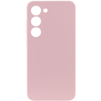 Чохол Silicone Cover Lakshmi Full Camera (AAA) для Samsung Galaxy S22 Рожевий / Pink Sand