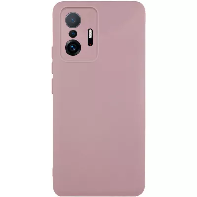 Чохол Silicone Cover Lakshmi Full Camera (AAA) для Xiaomi 11T / 11T Pro Рожевий / Pink Sand