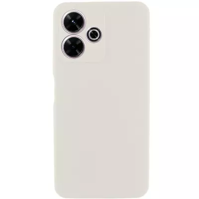 Чохол Silicone Cover Lakshmi Full Camera (AAA) для Xiaomi Redmi 13 4G / Poco M6 4G Білий / White