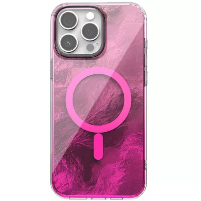 Чохол TPU Shiny Mountain (MagFit) для Apple iPhone 13 Pro (6.1") Pink