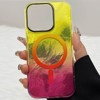 Чохол TPU Shiny Mountain (MagFit) для Apple iPhone 13 Pro (6.1") Yellow / Pink Чохол TPU Shiny Mountain (MagFit) для Apple iPhone 13 Pro (6.1") Yellow / Pink