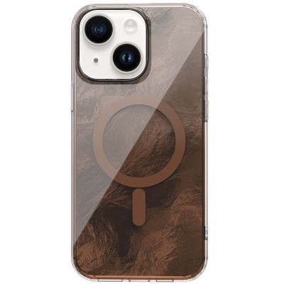 Чохол TPU Shiny Mountain (MagFit) для Apple iPhone 15 (6.1") Chocolate