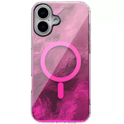 Чохол TPU Shiny Mountain (MagFit) для Apple iPhone 16 (6.1") Pink