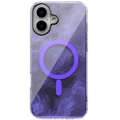 Чохол TPU Shiny Mountain (MagFit) для Apple iPhone 16 (6.1") Purple Чохол TPU Shiny Mountain (MagFit) для Apple iPhone 16 (6.1") Purple