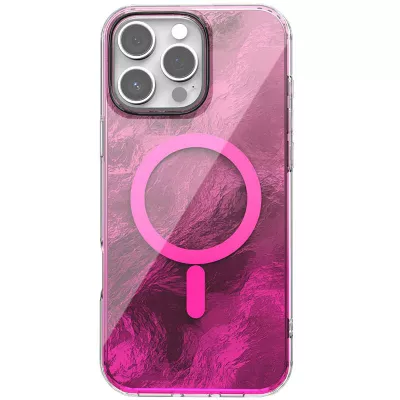 Чохол TPU Shiny Mountain (MagFit) для Apple iPhone 16 Pro (6.3") Pink