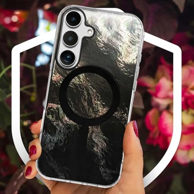 Чохол TPU Shiny Mountain (MagFit) для Samsung Galaxy S24 FE Black
