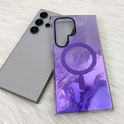 Чохол TPU Shiny Mountain (MagFit) для Samsung Galaxy S24 Ultra Purple
