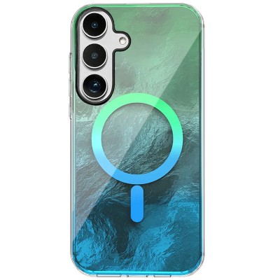 Чохол TPU Shiny Mountain (MagFit) для Samsung Galaxy S24+ Green / Blue