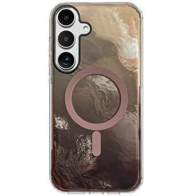 Чохол TPU Shiny Mountain (MagFit) для Samsung Galaxy S25 Chocolate